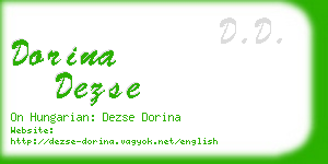 dorina dezse business card